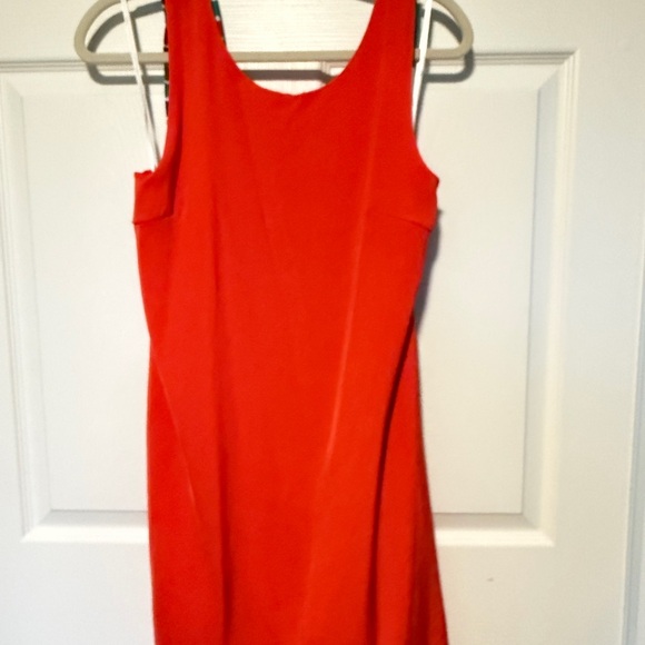 Lulus Joyful Red Orange Multi Stripe Tie-Back Mini Dress - Picture 6 of 8